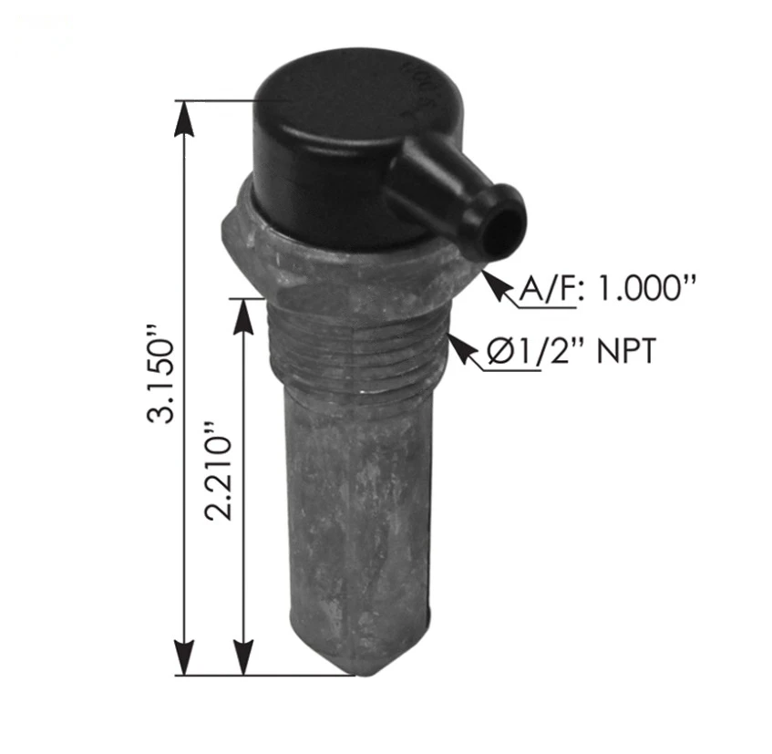 Volvo / Mack VNL 670 (2003-2019) Fuel Tank Vent Norgren - 572.1028