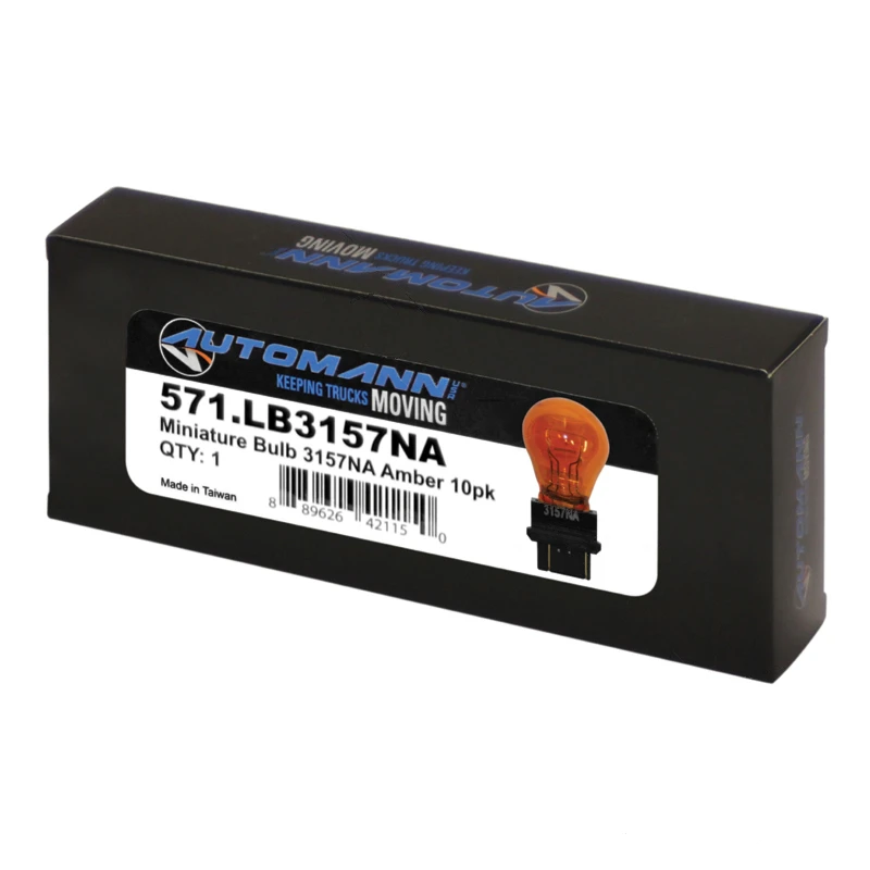 Universal Miniature Bulb 3157NA Amber 10pk Automann - 571.LB3157NA