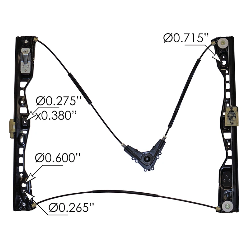 2018-Up Freightliner New Cascadia Manual Window Regulator LH Automann - HLK2787