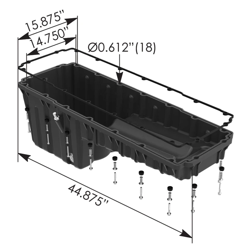 Detroit Diesel DD13 Oil Pan AutoMann - 802.46296
