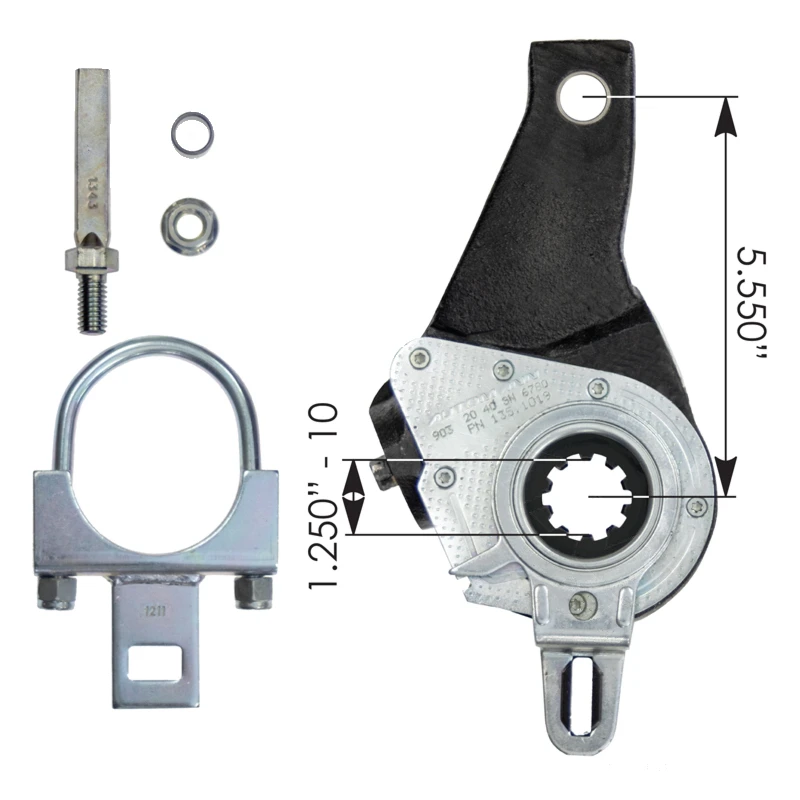 Universal Slack Adjuster Haldex Type 5.5 Offset RH Automann - 135.1019