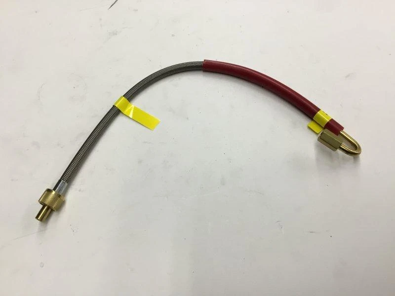TIREMAAX 15in Stainless Steel 180-Degree Tire Hose Hendrickson - HENVS-29004-2