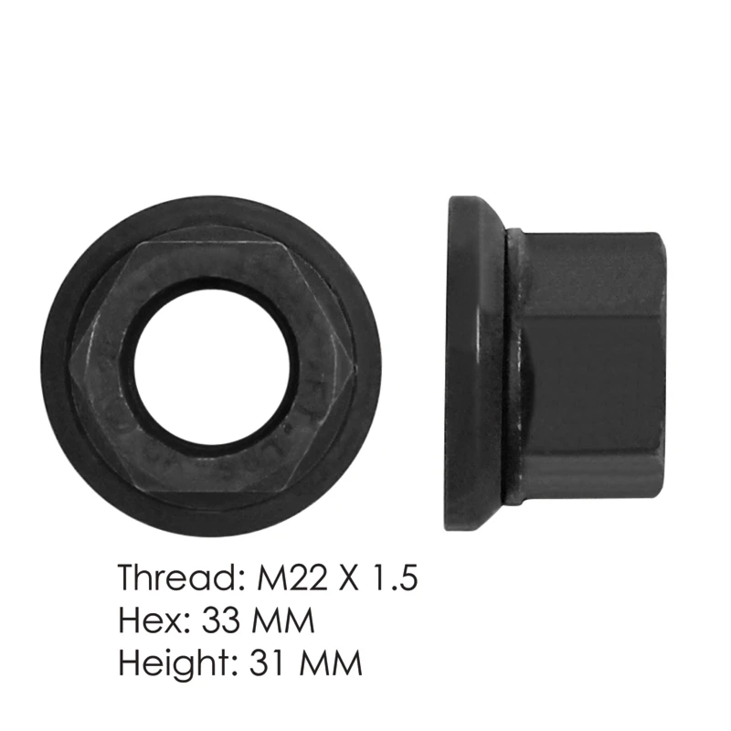 Universal Flanged Cap Nut M22x1.5 33mm Hex (120 Pcs, 2 Gal Pail) Automann - 201.3014P2