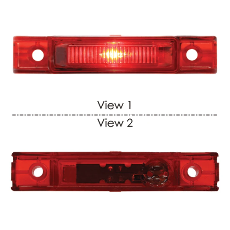 Universal Marker Light LED 3/4in X 4in Red Automann - 571.LD351R1