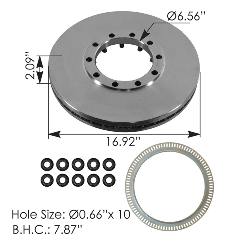 Universal Air Disc Rotor 16.92in x 1.7in Webb - WEB56091PK Front P4