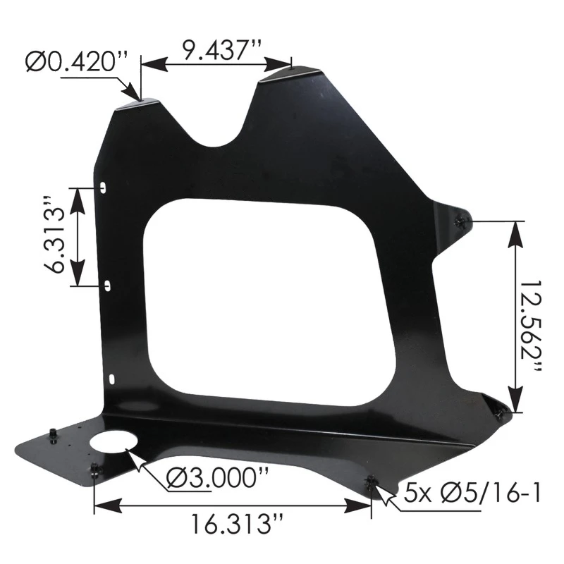 Freightliner Century Bumper Support Bracket RH Automann - 564.46691