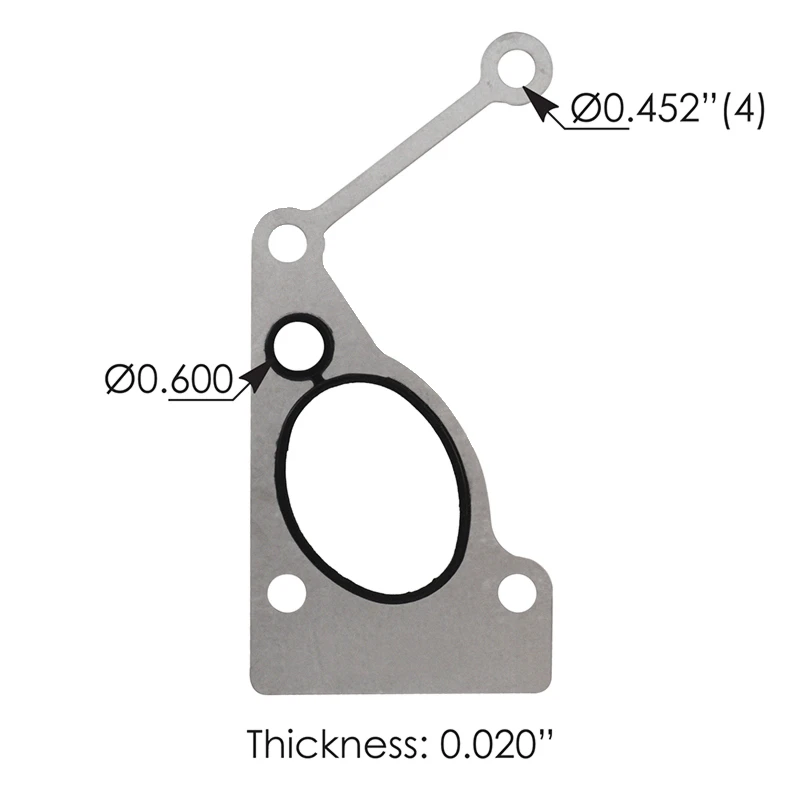 Cummins ISX 15.0L Water Inlet Gasket Elring - 840.904338GEL