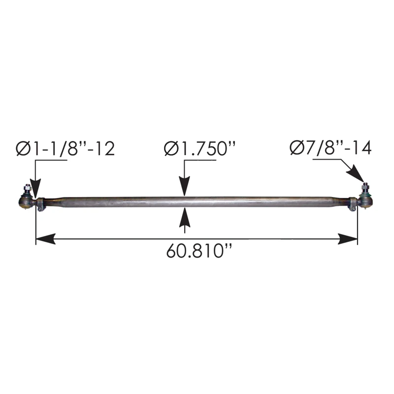 Kenworth T680 Tie Rod Assembly Automann - 463.DS9808