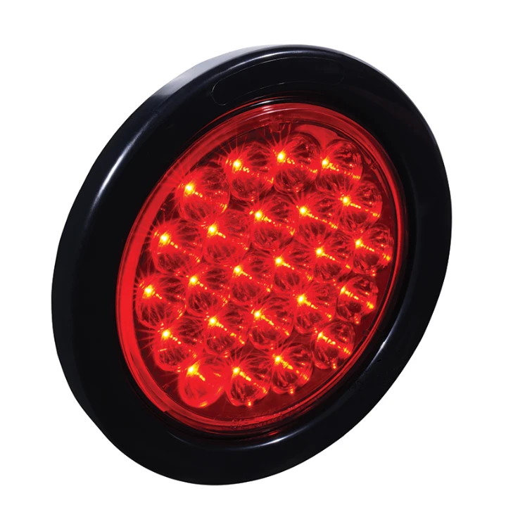 Universal Stop/Tail/Turn Light Kit LED 4in Red 24-Diode 12V Automann - 571.LD40R24-K
