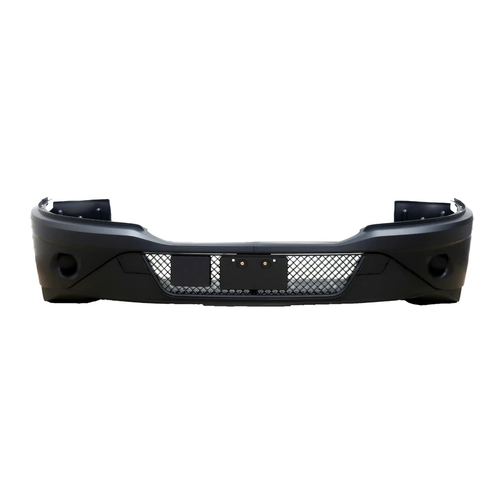 Kenworth T680 New Generation Bumper Complete without Hole Black & Without Deflector DTBP-KW-044A
