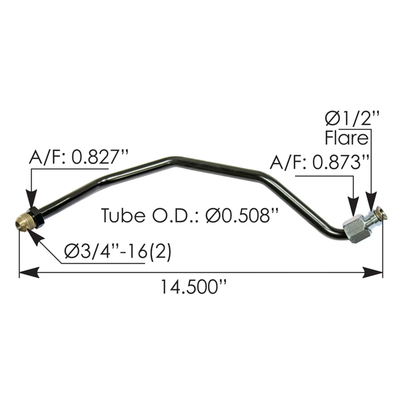 Cascadia P3 (2008-2018) Oil Cooler Coolant Supply Tube Automann - 572.46758