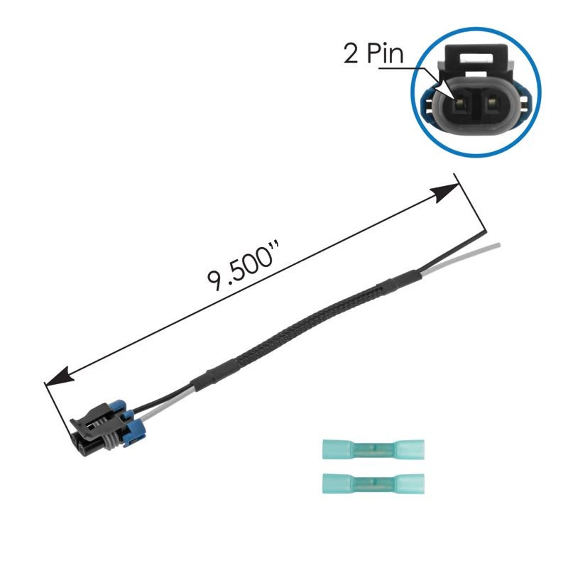 Universal Pigtail 2-Wire 8-1/4in 16GA Automann - 571.PT161