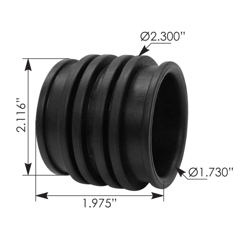 Mack Volvo Water Pump Tube 1.73in x 1.97in Automann - 561.62925