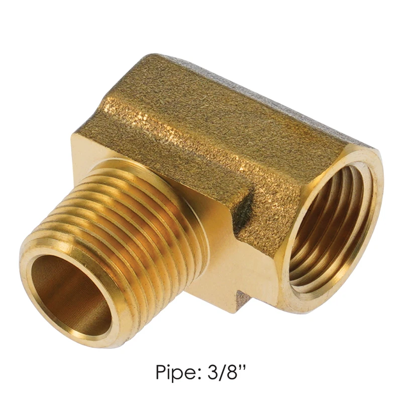 Brass NPT Air Brake Fitting 90° Street 3/8in Male x 3/8in Female Automann - 177.9116C