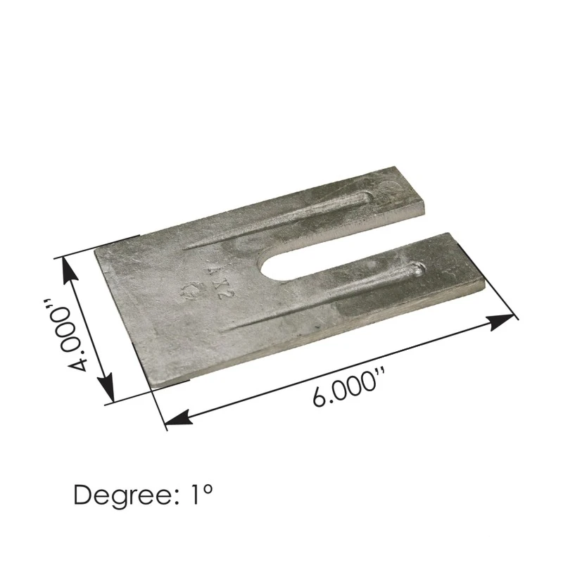 Universal Axle Shim Wedge (4in X 1 Degree) Automann - A401