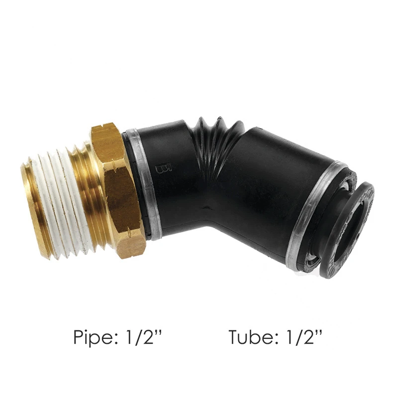 Universal DOT QWIK-FIT 45-Degree 1/2in Tube x 1/2in NPT Fitting Phillips - PHI12-98088