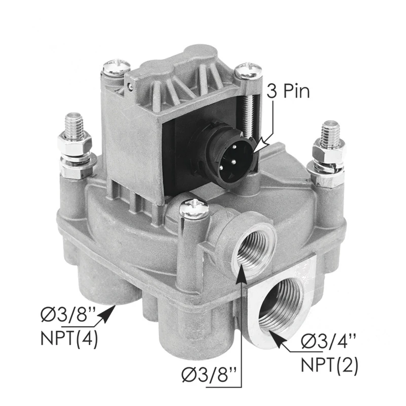 Universal Wabco-Type ABS Solenoid Relay Valve (3 Pin) Automann - 170.4721950330