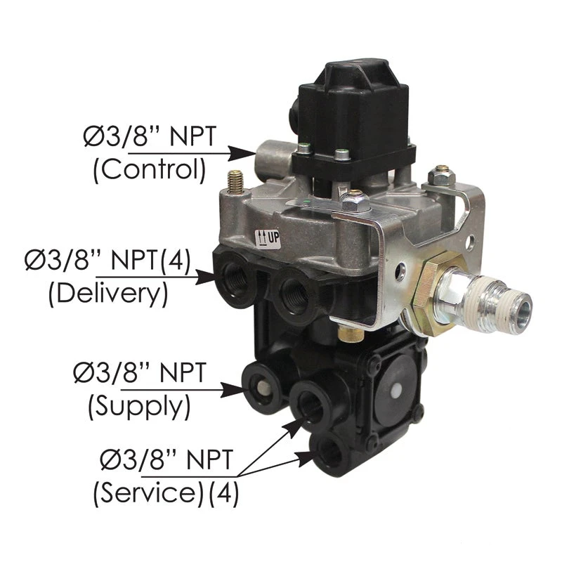 Multi-Axle Trailer 4-Port FFABS ABS Valve, Service-Brake Priority Haldex - 170.AL430668