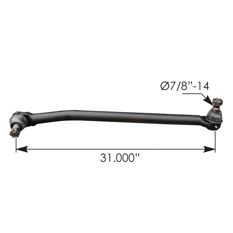 Kenworth T680, T880 / Peterbilt 579 (2013-2018) Drag Link LH 31in C-to-C Automann - 463.DS7511