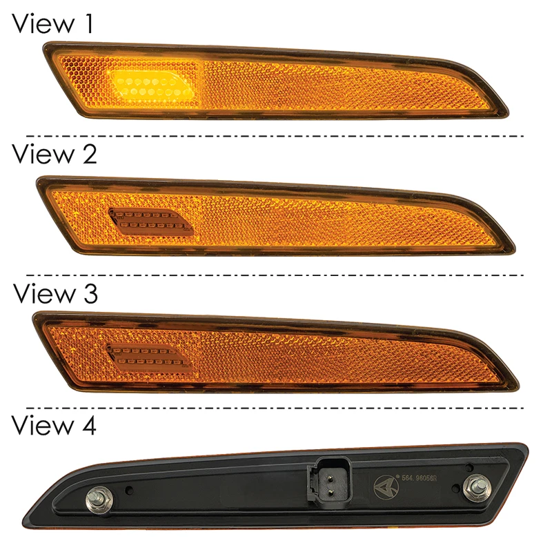 Volvo VNL (2018-Up) Hood Marker Lamp Reflector RH Automann - 564.96056R