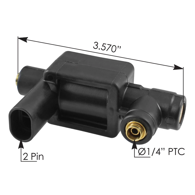 Universal 12V 3-Way Normally-Open Air Solenoid Norgren - 173.1130GT