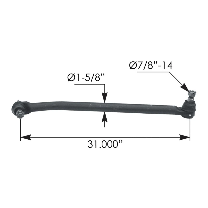 Kenworth/Peterbilt Drag Link 31in C-to-C Automann - 463.DS5922A