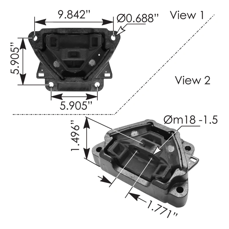 Freightliner Engine Mount Automann - M46851