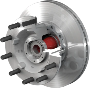 Freightliner Western Star FF Front Aluminum PreSet Hub & Flat Rotor Assembly ConMet - 10084788
