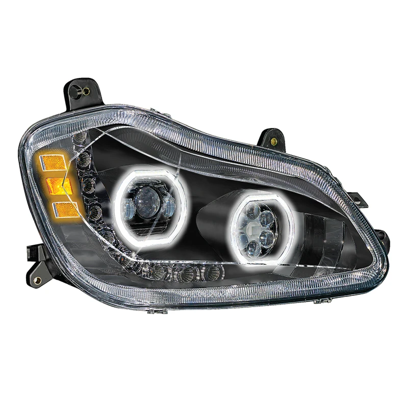 Kenworth T680 2013-2021 LED Headlight (Black) RH Automann - 564.59091DBY