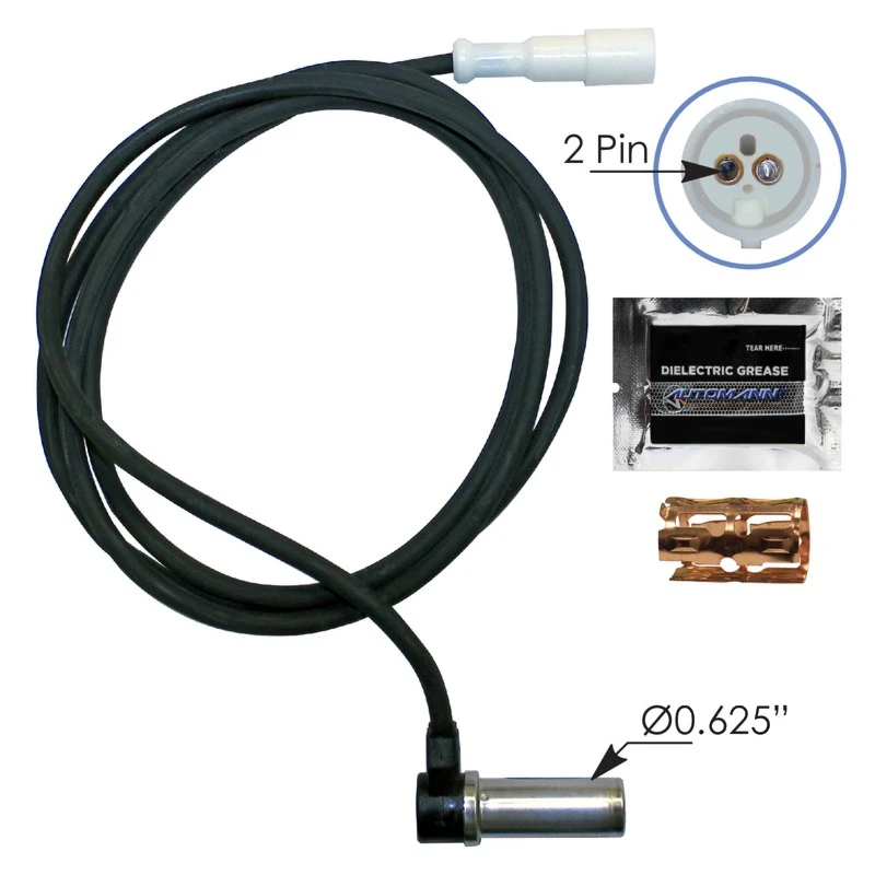 Volvo / Peterbilt ABS Sensor 90 Degree Head 64in Automann - 577.A801541