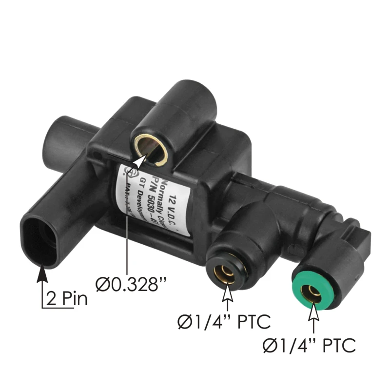 Kenworth Peterbilt Paccar 3-Way Solenoid Valve NC 12V Norgren - 173.1108GT