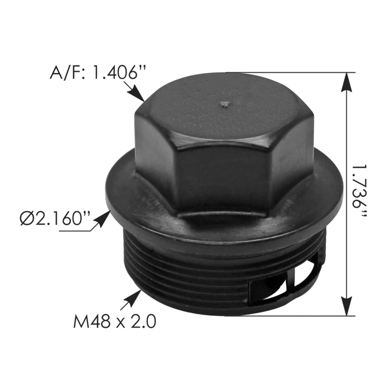 Detroit DD15 Engine Fuel Filter Cap Automann - 572.23008