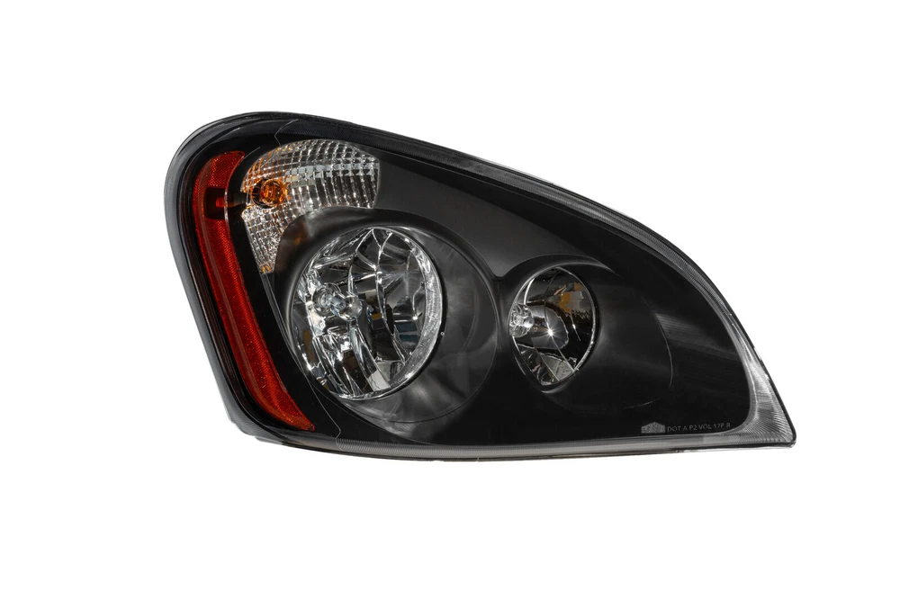 Cascadia P3 Headlight Halogen (Black) RH DTBP - DTBP-FR-011BK BLACK RH