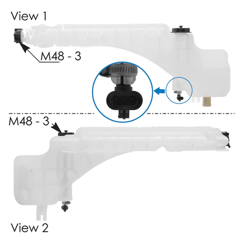 Volvo VNL 670 / Mack CHU-CHX 2008-Up Coolant Reservoir Mahle - 575.1082BE