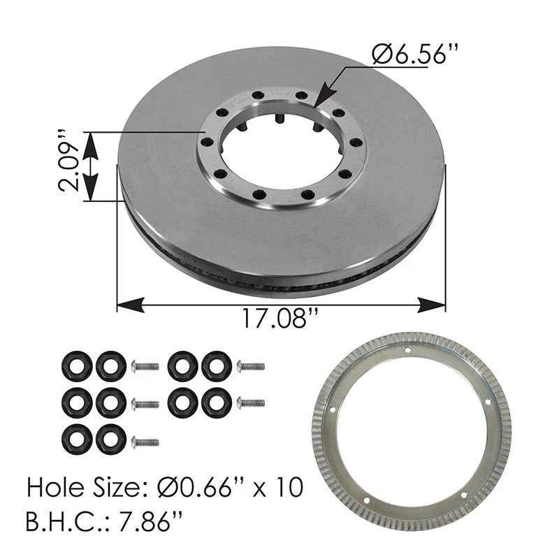 Meritor Air Disc Rotor 17.08in x 1.77in Webb - WEB55072PK