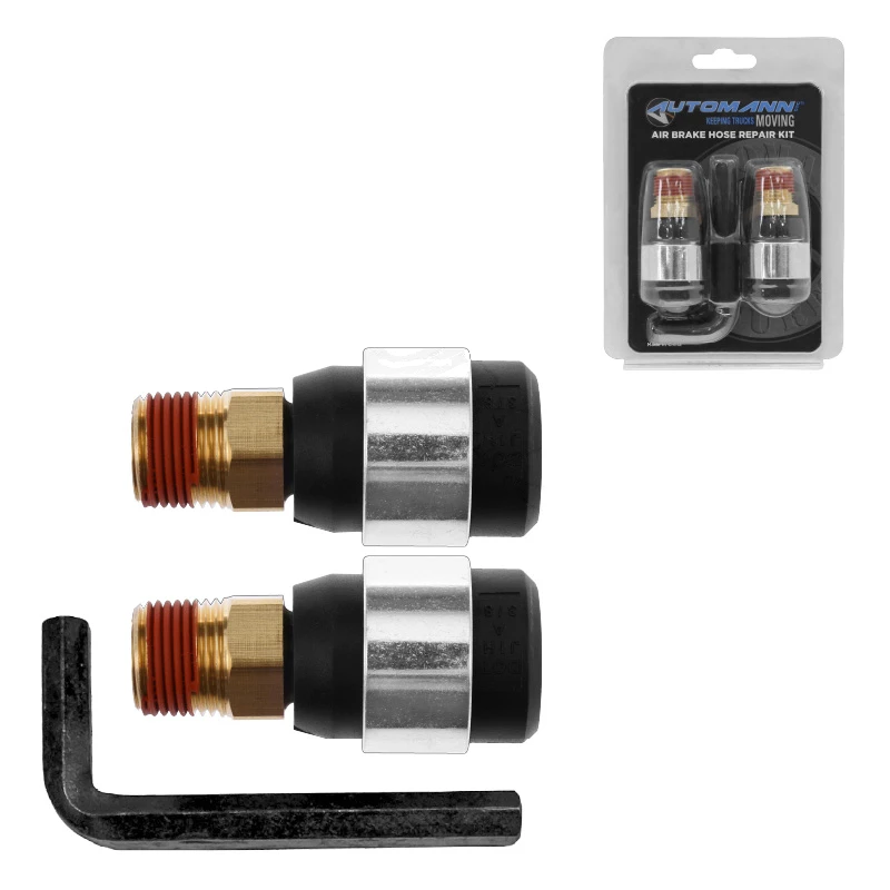 Universal 3/8in Air Brake Hose Repair Kit Automann - 177.71402P