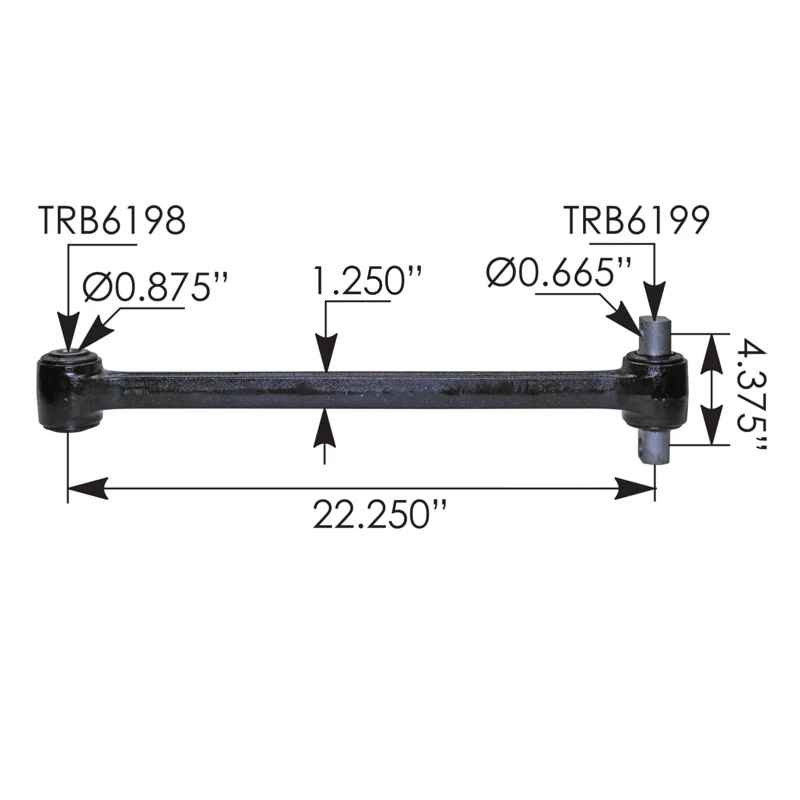 Volvo VNL 670 Gen 2 (2004-2018) Torque Rod 22.5in Automann - TMR9667