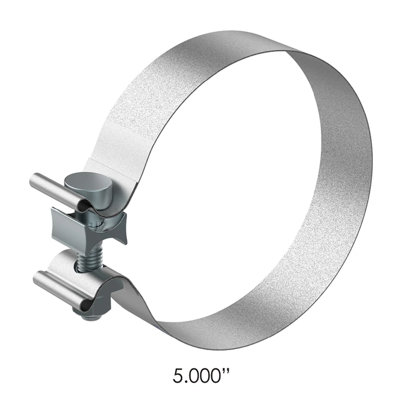 Universal Exhaust Band Clamp 5in Aluminized 1.25in W Automann - 562.U3705A