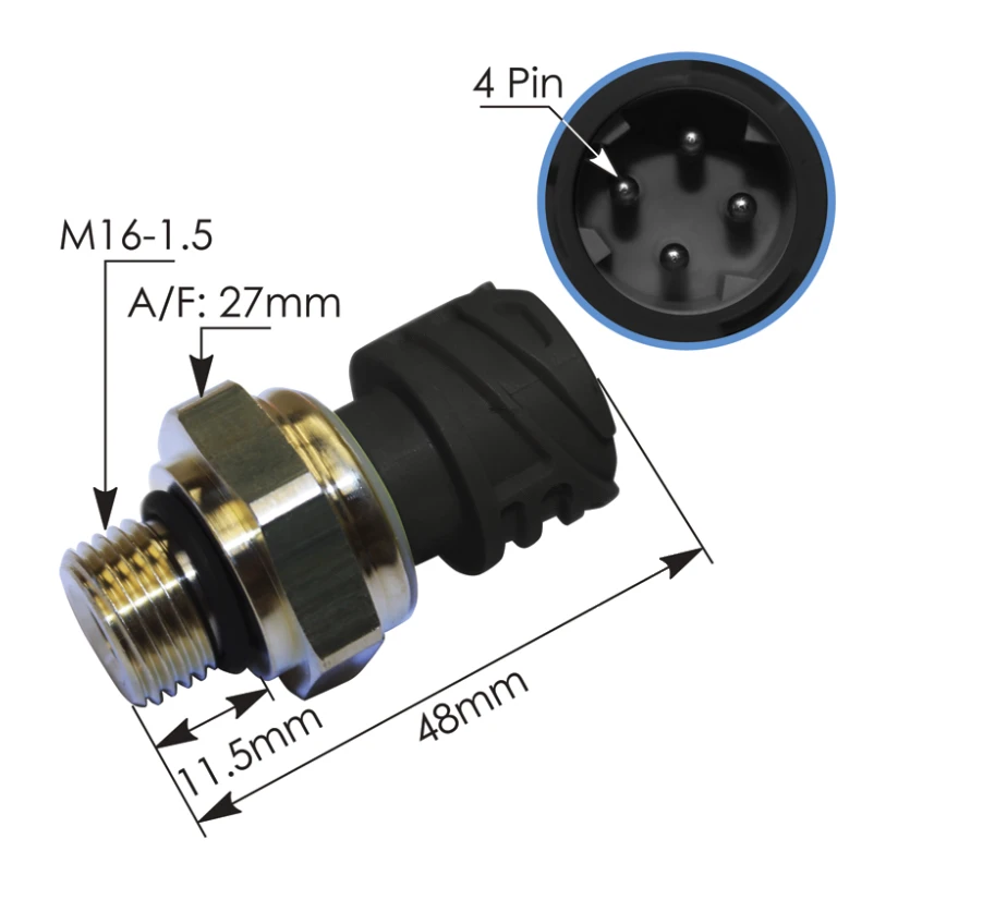 Volvo D12 D13 Crankcase Pressure Sensor Automann - 577.96520