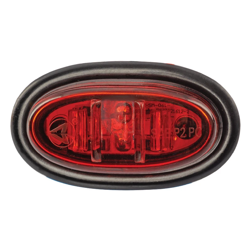 Universal LED Marker Light Mini 1in x 2in Red (with Clip) Automann - 571.LD34R5