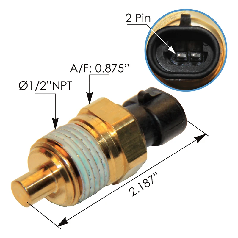 Cummins ISC/ISL/QSC Coolant Temperature Sensor Automann - 577.90542