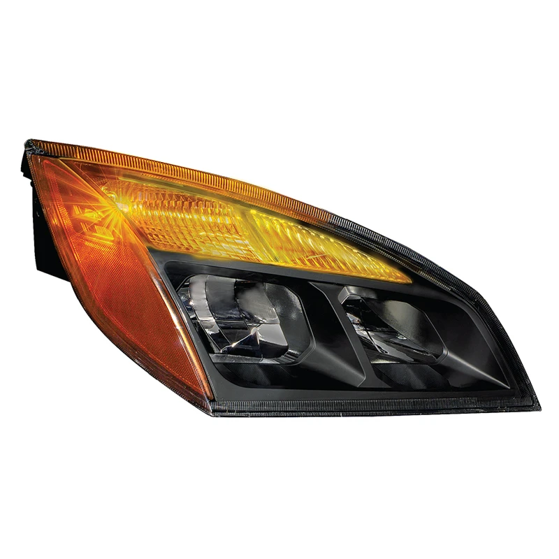 Cascadia P4 (2018-2025) Halogen Headlight RH (Black Housing) Automann - 564.46002 RH