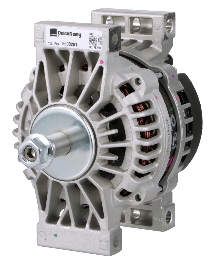 12V 160A 28SI Pad-Mount Alternator Delco Remy - 8600201 — New