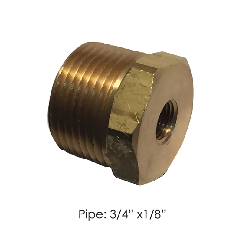 Brass NPT Air Brake Fitting 3/4in Male x 1/8in Female Automann - 177.9110EA