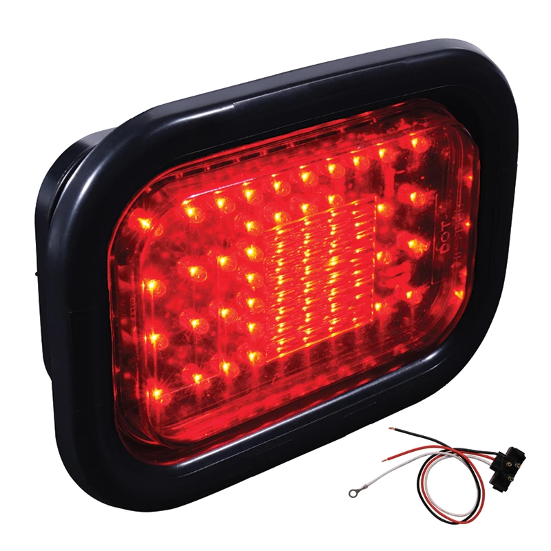 Universal Stop/Tail/Turn Light Kit LED 3-1/2in x 5-1/4in Red Automann - 571.LD45R52-K