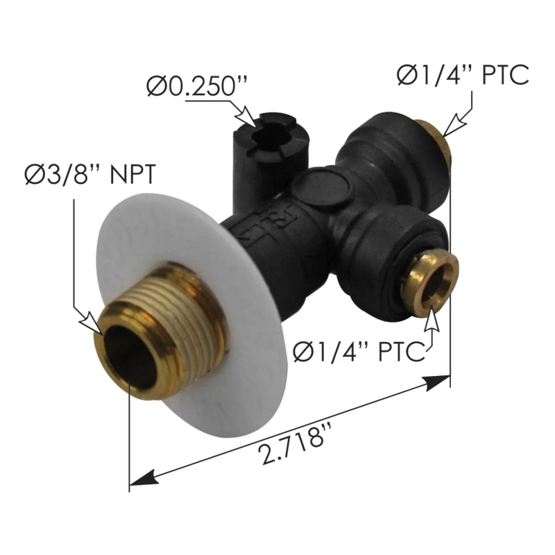 Double Check Valve 3/8in PLC