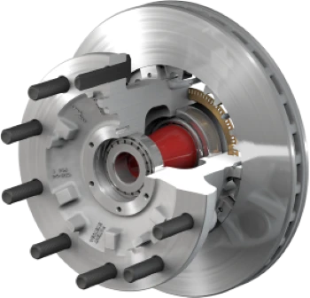 Kenworth Peterbilt International Volvo Mack FF Front Aluminum PreSet Hub & Splined Rotor Assembly ConMet - 10083209