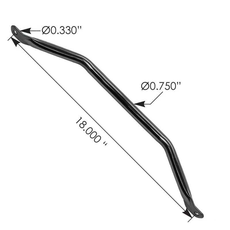 Universal 18in Stainless Steel Grab Handle Automann - 562.GH18SS