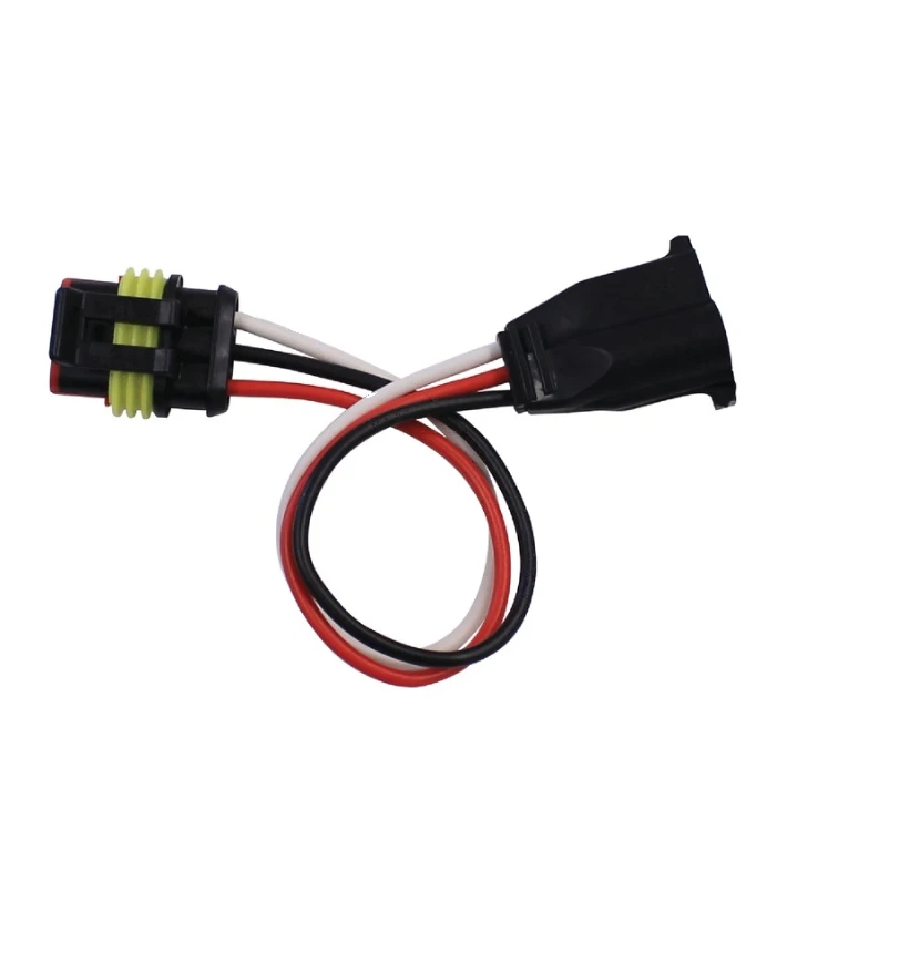 Volvo VNL 670 (1996-2019) / Peterbilt 379 3-Wire Pigtail Adapter (Fit N Forget to PL-3, 6.25in Leads) Automann - 571.PT109