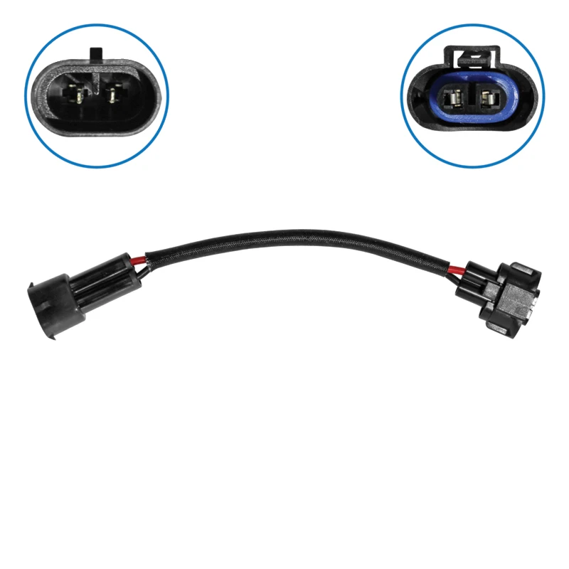 Universal H9 Headlight High-Temp Wiring Harness 8in Automann - 577.99109